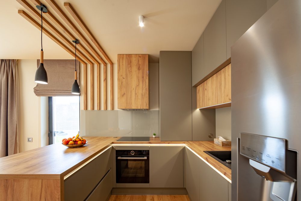 U-shaped floor, kitchen trend